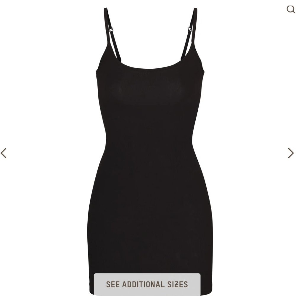 Soft Lounge Slip Dress - Onyx
